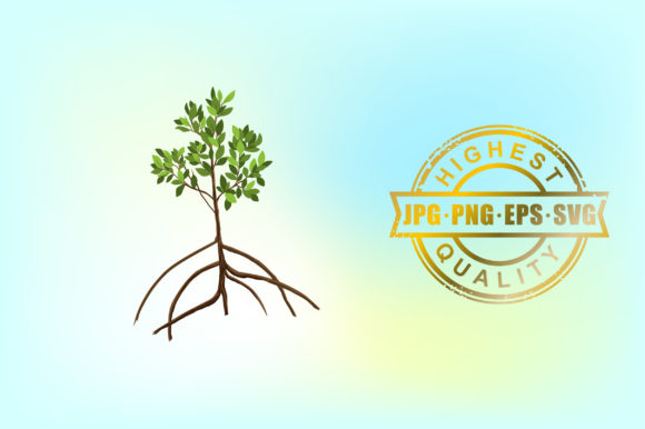 Elegant Mangrove Tree Logo Template Graphics
