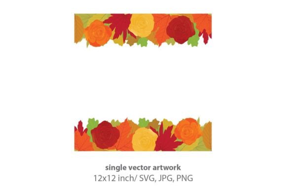 Fall Leaves Frame, Autumn Leaf Vector