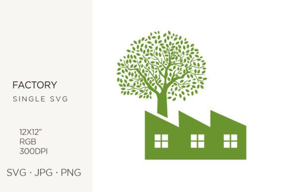 Green Tree and Factory
