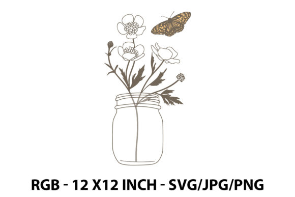 Hand Drawn Flower Graphics for Digital Sellers