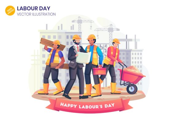 Labour Day Flat Illustration Graphics