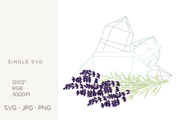 Lavender and Crystals Graphics