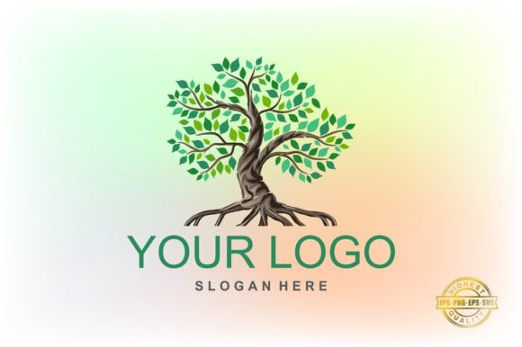 Mangrove Tree Logo Illustrations
