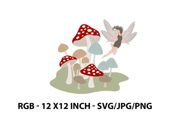 Mushroom Fairy Graphics & Illustrations