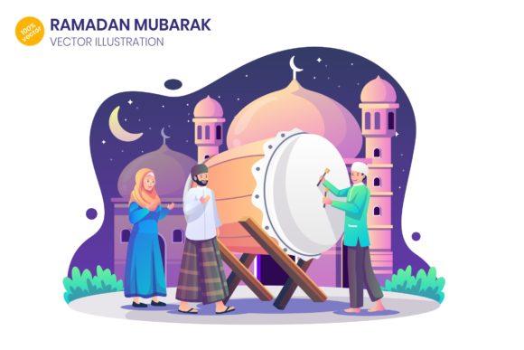 Ramadan Kareem Vector Illustration Graphics