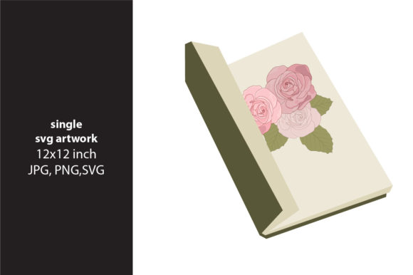 Rose and Book: Graphics for Local Business Branding