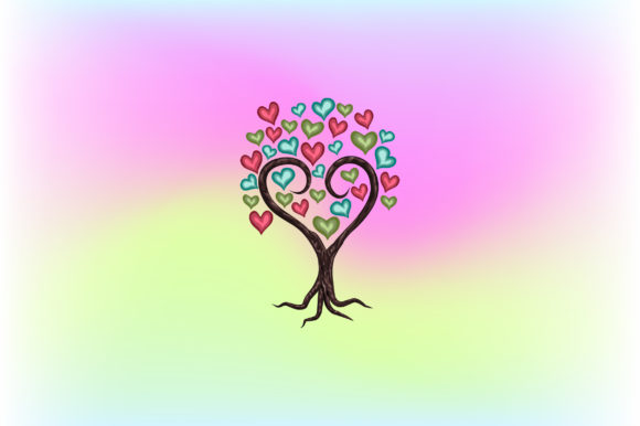 Valentine Tree Vector: Graphics for Love-Driven Branding