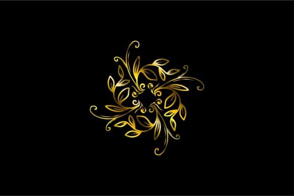 Wreath of Flowers in Various Colors Graphics